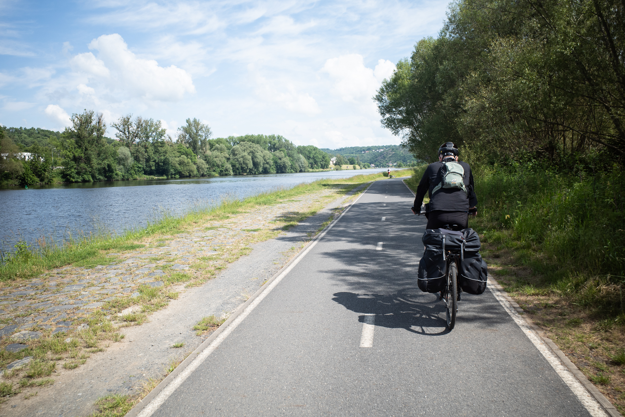 Auf der Fähre über die Elbe